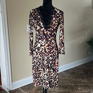 NWOT ROBERTO CAVALLI animal print dress Small